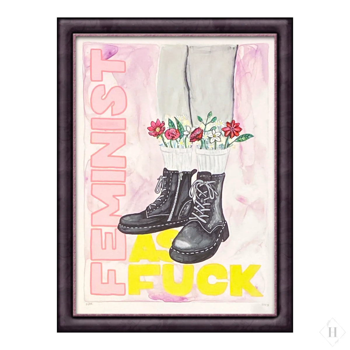 Statement plakater - Feminist as Fuck Nanna Nør