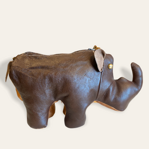 Taske i læder - næsehorn Syssel Design
