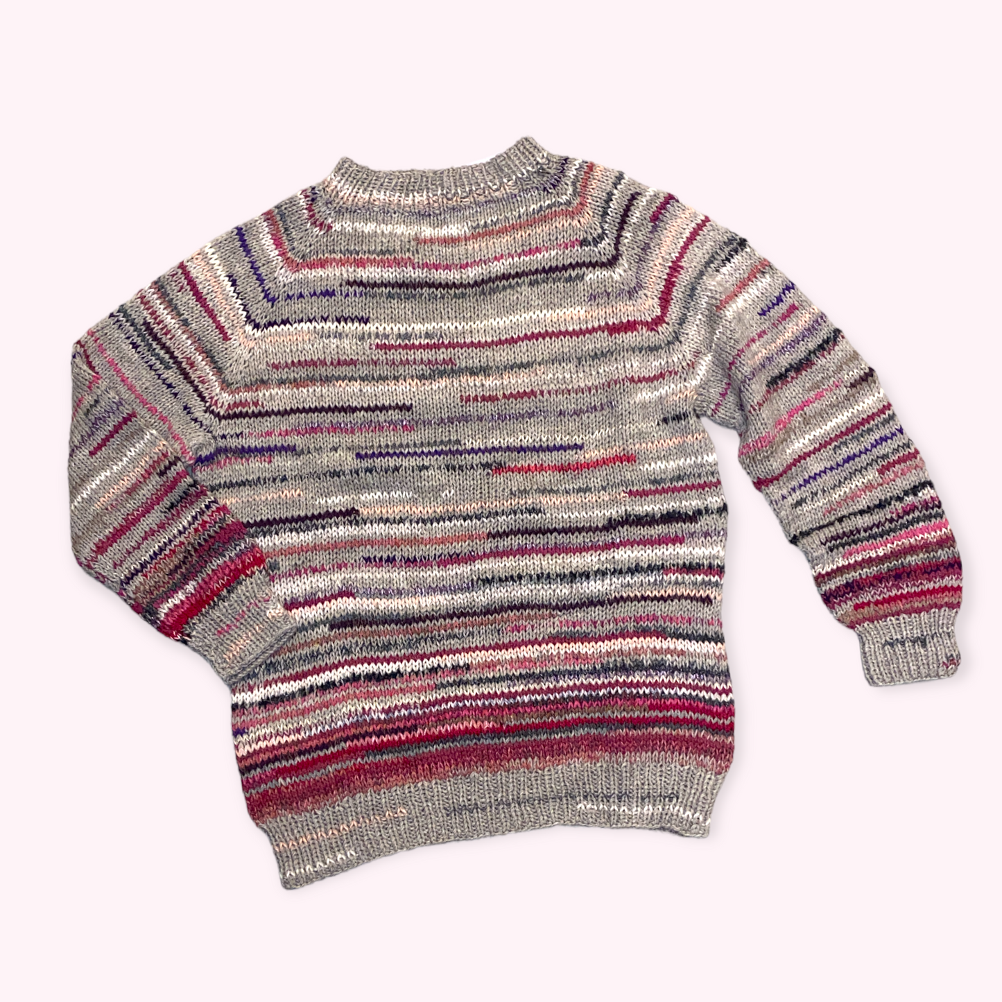 Strikket trøje str m-l Jo C