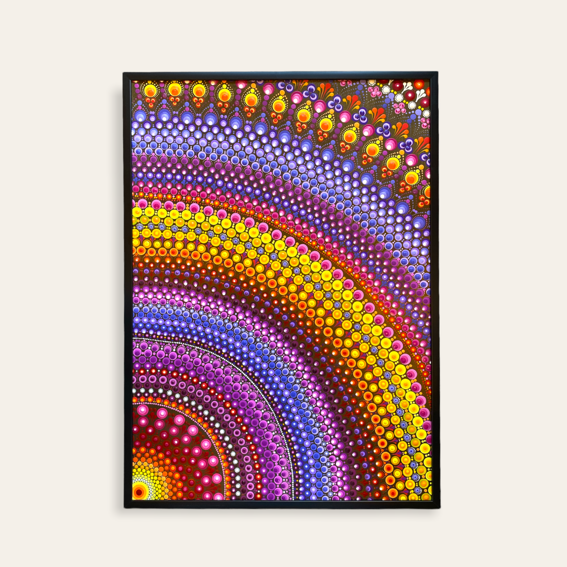 Dotart maleri i ramme 50x70 cm Zenjasworld