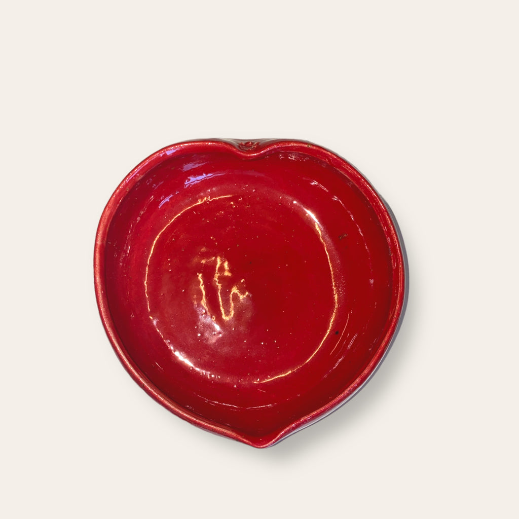 Stor keramik hjerte skål Charlottes keramik-mak