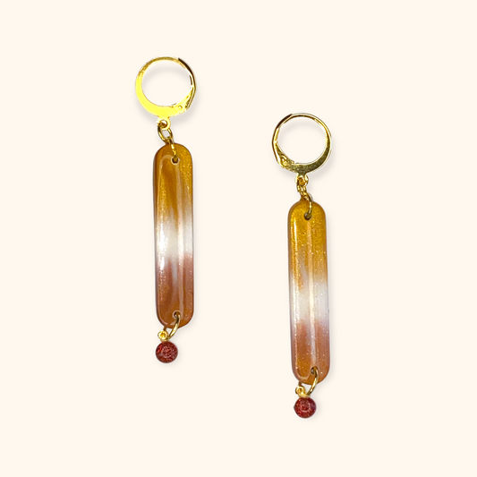 Copper ‘n Gold - dangle med perle Handmade Hygge