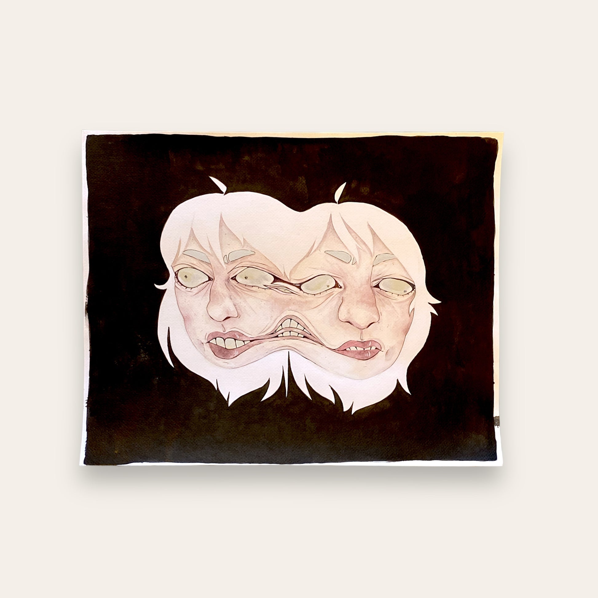 Warped - original 40x50cm Happy crab creations