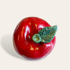 Lille æble i keramik Charlottes keramik-mak