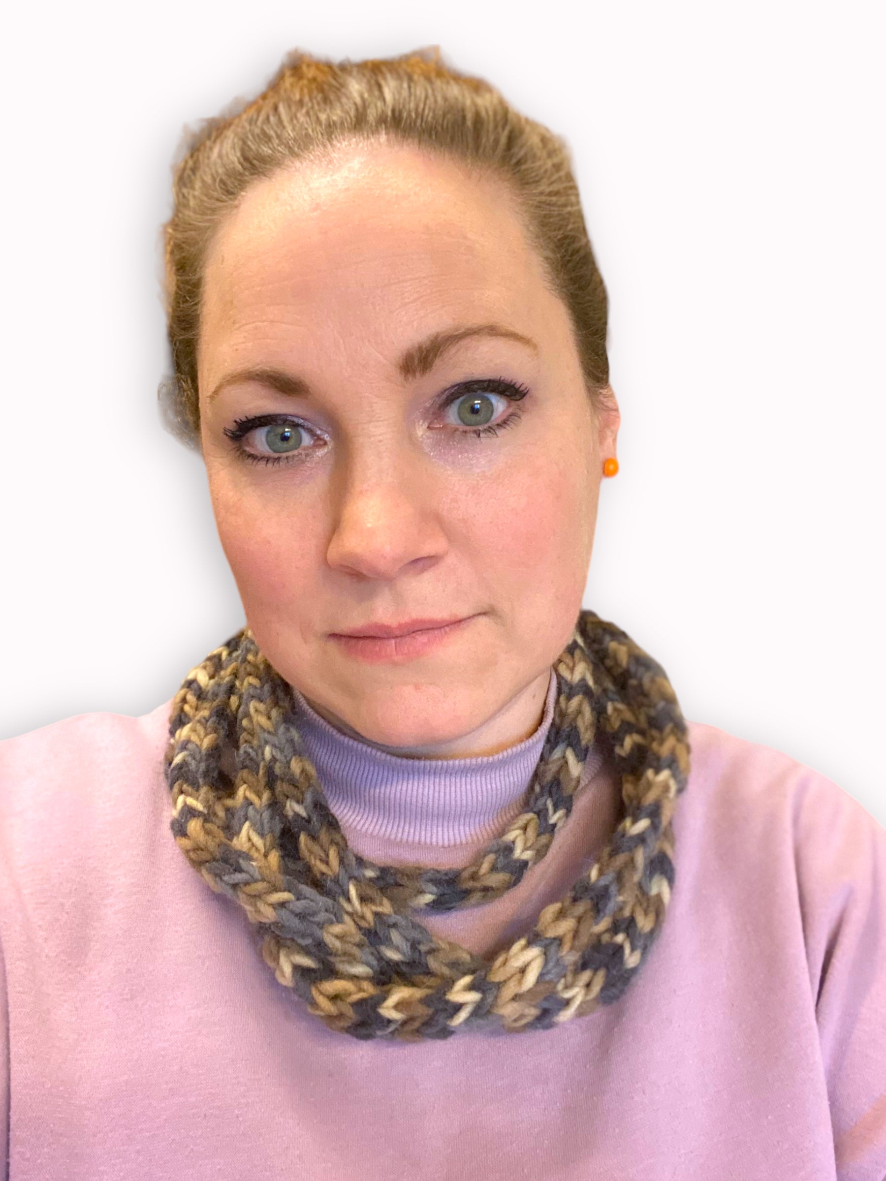 Halsluner i uld - brune nuancer Jo C