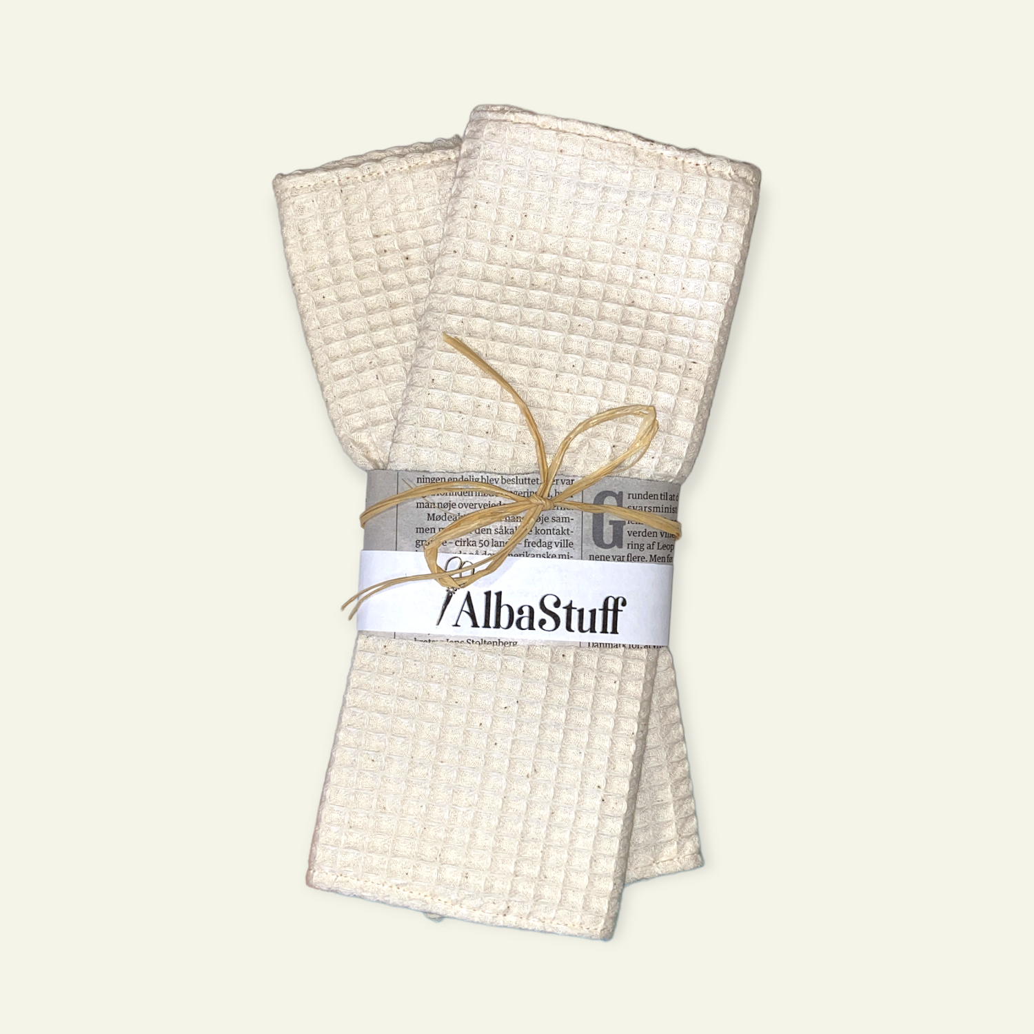 2 x karklude i økologisk bomuld. Albastuff