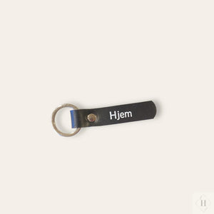 Mini nøglering læder - hjem (flere varianter) Unika Nord