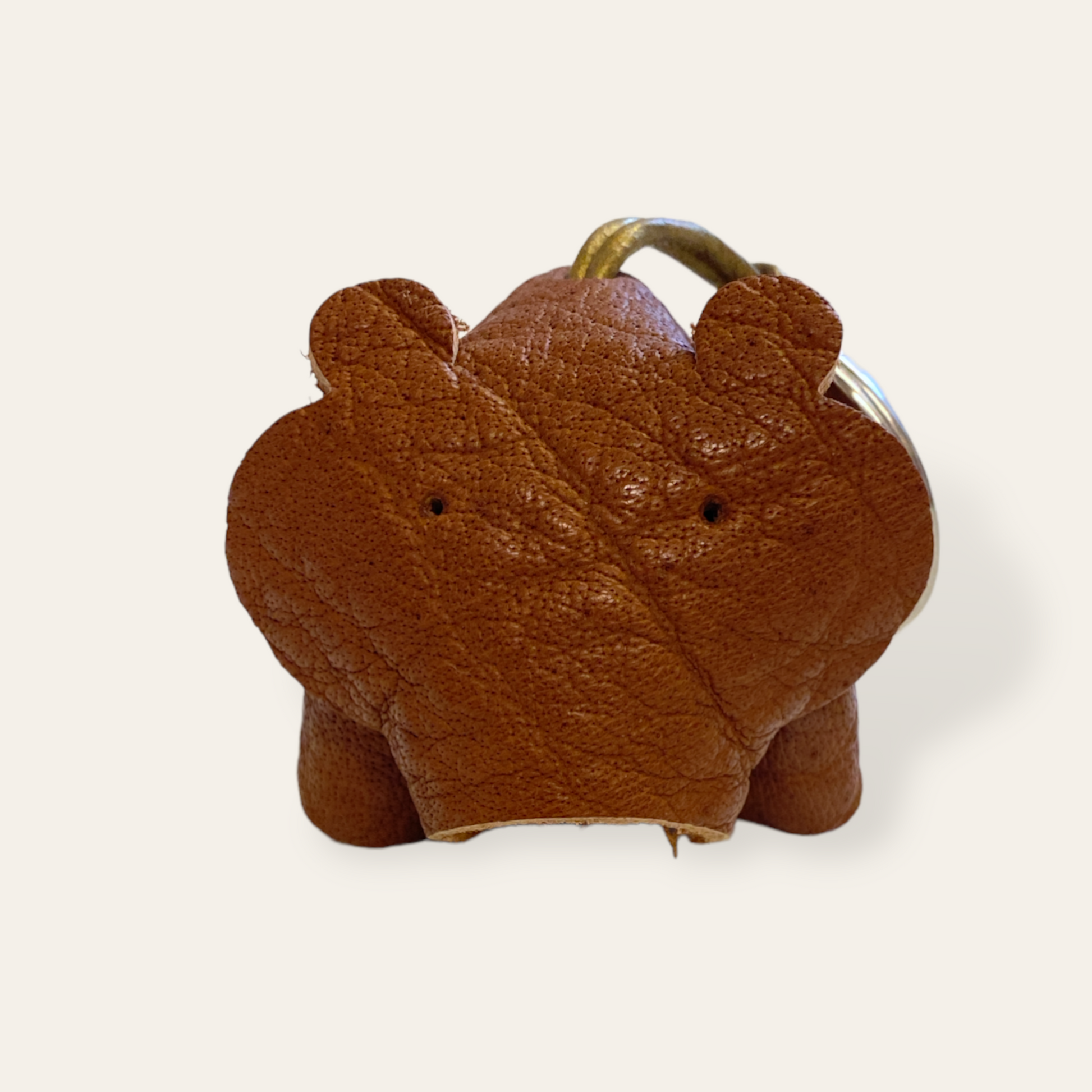 Læder nøglering - Bjørn (flere varianter) Unika Nord