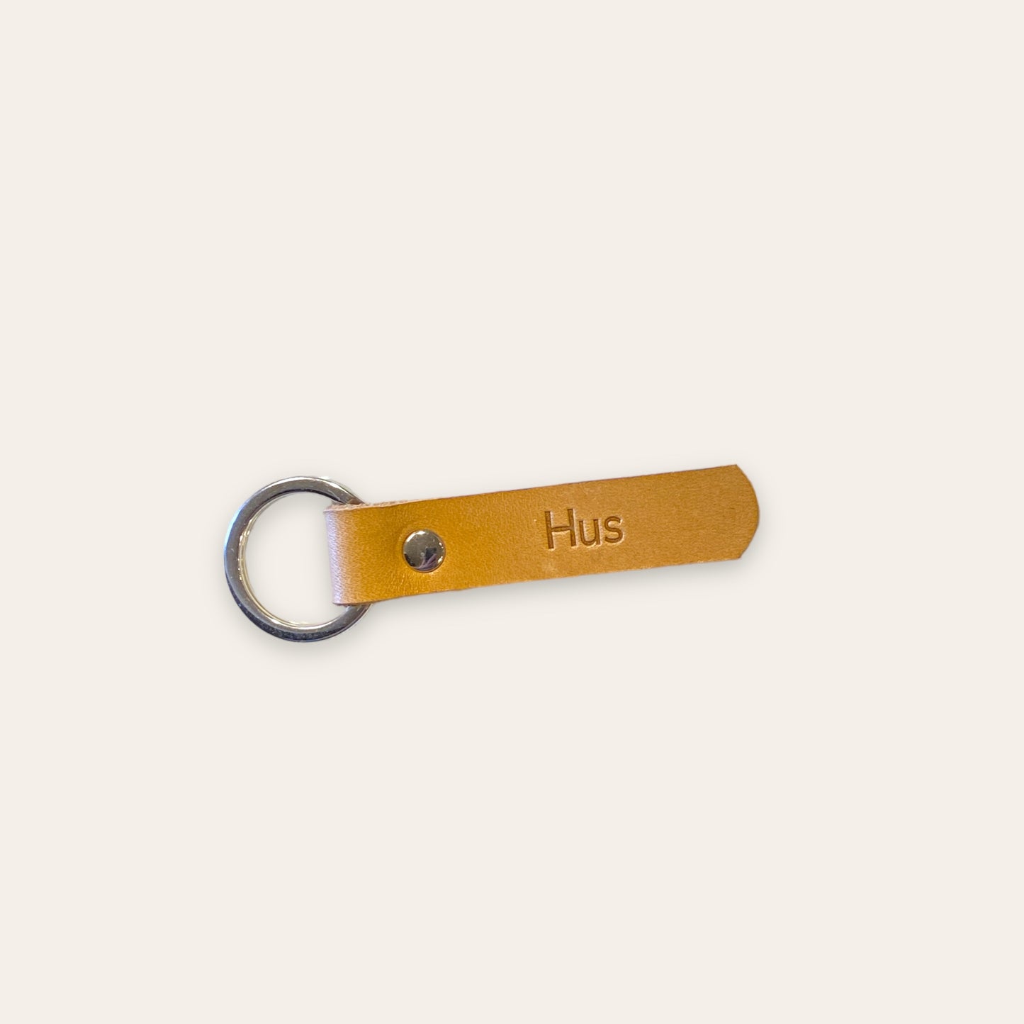 Mini nøglering læder - Hus (flere varianter) Unika Nord