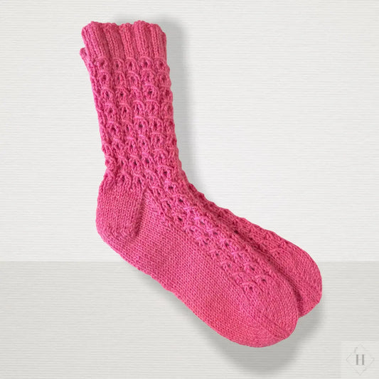 Strikkede strømper str 32/33 Håndlavet af