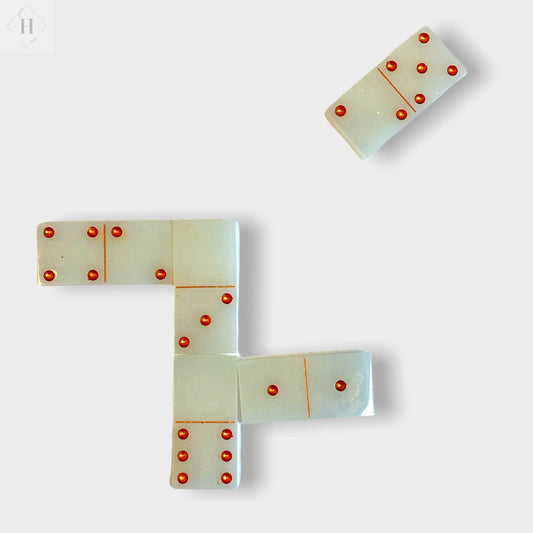 Domino sæt i resin Handmade Hygge